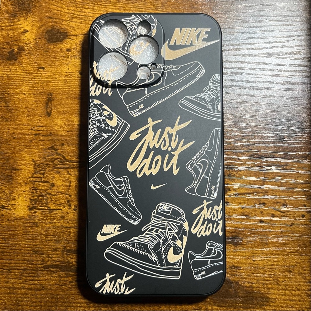 Black and Gold 16 Pro Max iPhone Case